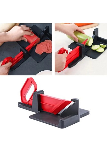 Kırmızı 1 Adet Çok Fonksiyonlu Masa Dilimleme Gıda Kesici Aracı Et Kesme Makinesi Patates Sebze Dilimleme Kolay Kesim Mutfak Aletleri (Yurt Dışından) indirimleri