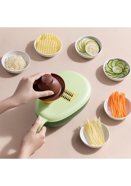 Sarı Sebze Dilimleyici Kolay Temizlenen Meyve Kesici Ergonomik Kesim Hafif Paslanmaz Çelik Meyve Sebze Kesici (Yurt Dışından)