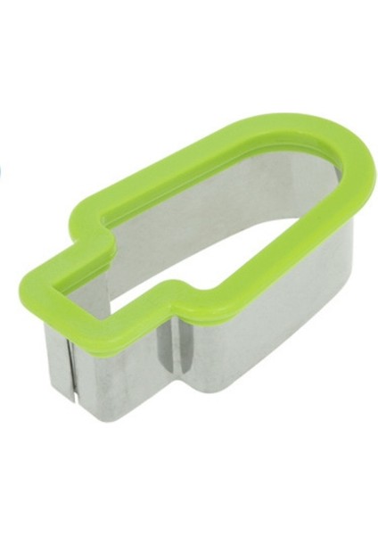 Yeşil Kalıp Popsicle Gadget Meyve Karpuz Dilimleme Dondurma Tabağı Paslanmaz Çelik Ev Dilim Modeli Mutfak Yaratıcı Şekil Kalıp (Yurt Dışından)