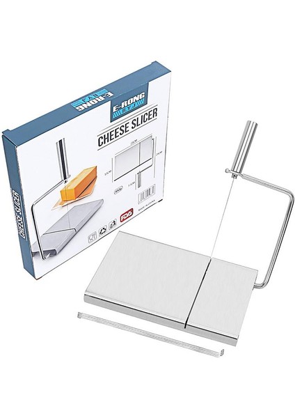 Gümüş Paslanmaz Çelik Peynir Dilimleme Çok Fonksiyonlu Sosis Kesici 6 Yedek Tel ile Donatılmış Çok Fonksiyonlu Tereyağı Jambon Gıda (Yurt Dışından) indirimleri