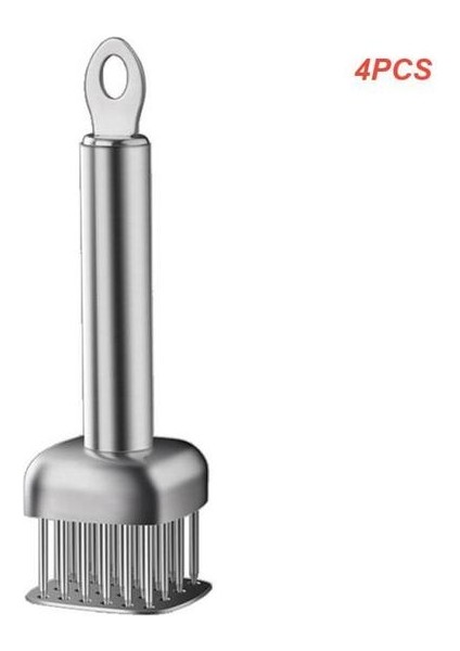 4 Adet 4 Adet Profesyonel Et Yumuşatıcı Iğne Paslanmaz Çelik Biftek Tavuk Domuz Pirzolası Et Çekiç Mutfak Pişirme Alet Aksesuarları (Yurt Dışından)