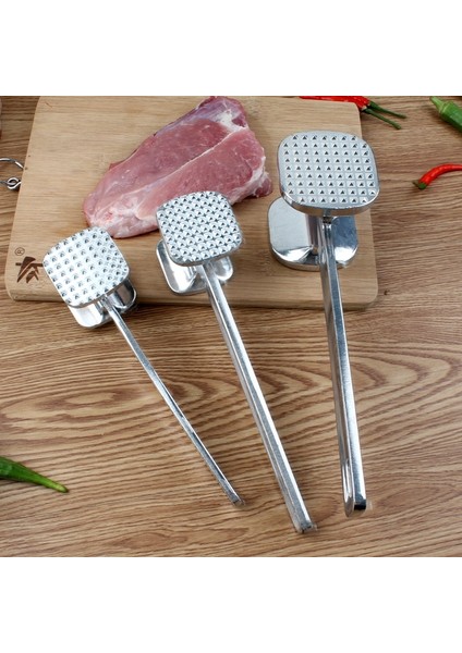 S 1 Adet Mutfak Alüminyum Alaşımlı Gevşek Yumuşatıcılar Et Çekiç Iki Tarafı Pounders Vuruntulu Biftek Domuz Eti Mutfak Gereçleri Aksesuarları (Yurt Dışından)