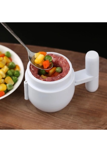 2 Adet 2 Adet Köfte Topu Yapma Kalıp Pirinç Dıy Doldurulmuş Sandviç Mutfak Balık Makinesi Et Aracı Aksesuarları Alet Mutfağı Cozinha Cocina (Yurt Dışından)