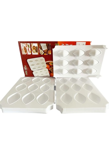 4 Delik 7 cm Manuel Içli Köfte Ekspres 9 Delik Köfte Makinesi Köfte Kalıp Basın Kıyma Işlemci Kek Tatlılar Pasta Mutfak Gereçleri 1 Adet (Yurt Dışından)