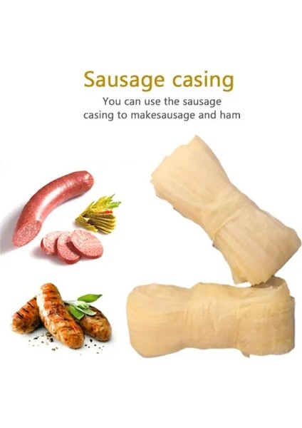 Sosis Muhafaza Sosis Muhafazaları 22MM Doğal Sosis Muhafazaları Sosis Kabuğu Gıda Sınıfı Hot Dog Salam Pişirme Araçları Yenmeyen Muhafazaları (Yurt Dışından)