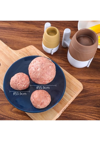 2 Adet 2 Adet/takım Köfte Makinesi Mutfak Balık Topu Pirinç Topu Yapma Kalıp Yapışmaz Dıy Et Doldurulmuş Sandviç Köfte Şekillendirici Et Araçları (Yurt Dışından)