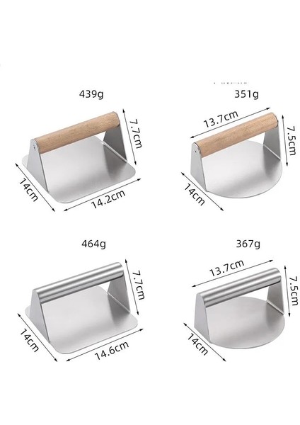 Dairesel Hamburger Presi 304 Paslanmaz Çelik Yapışmaz Et Sığır Izgara Burger Presi Patty Maker Hamburger Makinesi Mutfak Malzemeleri (Yurt Dışından)