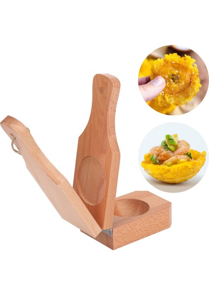 Muz Pres Ahşap Tostonera Muz Pres Muz Parçalayıcı Makinesi Yeşil Muz Ahşap Kızarmış Plantain Cips Tostones Için Çıtır Tostones (Yurt Dışından) fırsatları