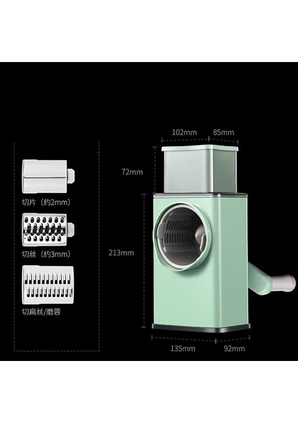 Yeşil Sebze Dilimleyici Kıyıcı Güvenli Mutfak Dilimleme Meyve Salatası Paslanmaz Çelik Patates Dilimleme Sebze Havuç Rende Mutfak Aletleri (Yurt Dışından)