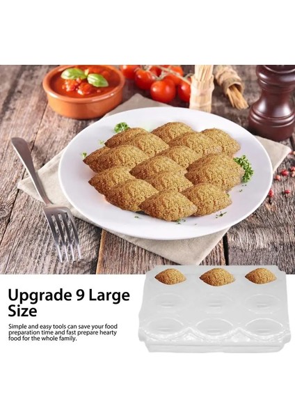 Opak 9 Izgaralar Büyük Boy Köfte Makinesi Patty Yapımcıları Kalıp Hafif Dıy Yapımı Kalıp Kek Makarna Dondurma Meyve Için Uygun (Yurt Dışından)