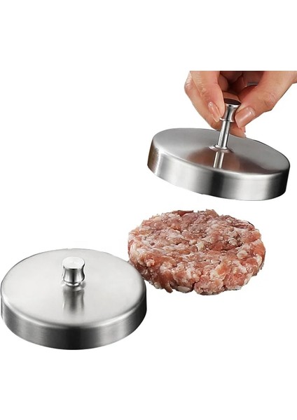7 Cm-2.8 Inç Hamburger Burger Presi Makinesi Kalıp Kalıp Mutfak Barbekü Barbekü Ay Kek Köfte Kalıp Smash Burge Paslanmaz Çelik Aletler Mutfak Için (Yurt Dışından) modelleri