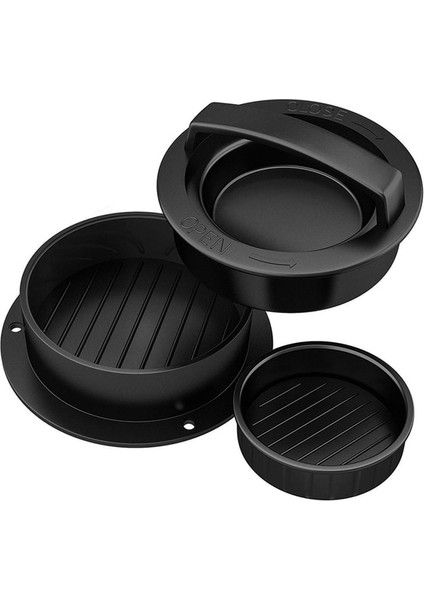 Burger Mutfak Burger Presi Yapışmaz Abs Hamburger Et Presi Sığır Izgara Hamburger Presi Patty Maker Kalıp Yuvarlak Şekil Şef Et Kalıbı (Yurt Dışından)
