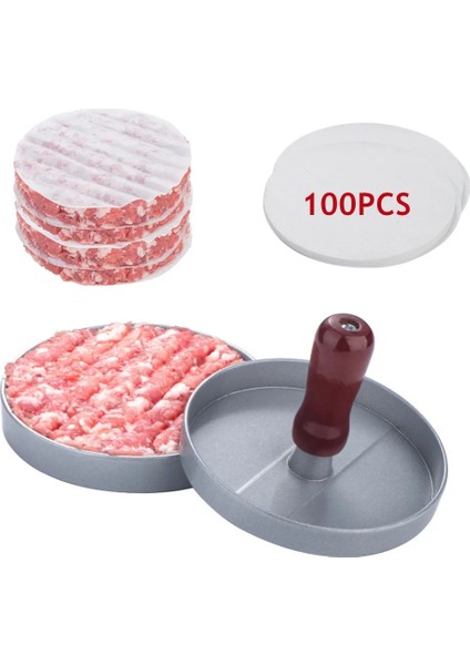 Stil 3 Dıy Et Kek Presi Manuel Hamburger Et Kek Yapma Kalıbı Yapışmaz Kaplama Et Kek Presleme Pirinç Topu Kalıp Mutfak Gereçleri (Yurt Dışından) fırsatları