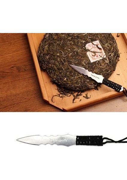 Gümüş 1 Adet Puerh Çay Bıçağı Iğne Puer Bıçak Koni Paslanmaz Çelik Metal Ekleme Çay Seti (Yurt Dışından)