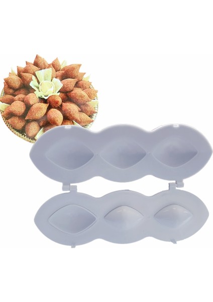 7cm Yeni 2021 Içli Köfte Makinesi Manuel Köfte Kalıp Makinesi Basın Kıyma Makinesi Rulo Kek Tatlılar Mutfak Gereçleri Ev Pasta (Yurt Dışından)