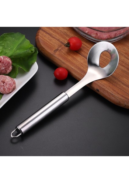 B Mutfak Paslanmaz Çelik Yapışmaz Köfte Kaşık Makinesi Sıkma Mutfak Ev Aracı Top Kalıp Kaşık Mutfak Gadget Et Araçları (Yurt Dışından) indirimleri