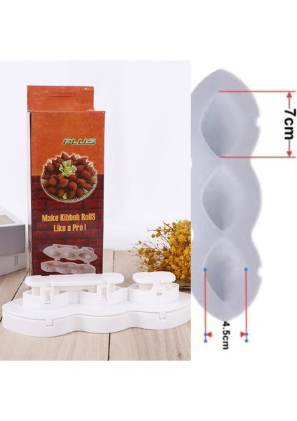 3 Izgara 7 cm Büyük 9 Izgaralar Köfte Makinesi Manuel Köfte Kalıp Makinesi Mutfak Aletleri Doldurulmuş Köfte Içli Köfte Yapımcısı Işlemci Rulo Kek Tatlı Dekor (Yurt Dışından)