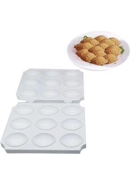 Gri 9 Izgaralar Ekstra Büyük Köfte Kalıbı Beyaz Abs Malzeme Hafif ve Dayanıklı Ev Mutfak Pişirme Aracı Yapımı Için (Yurt Dışından) fiyatları