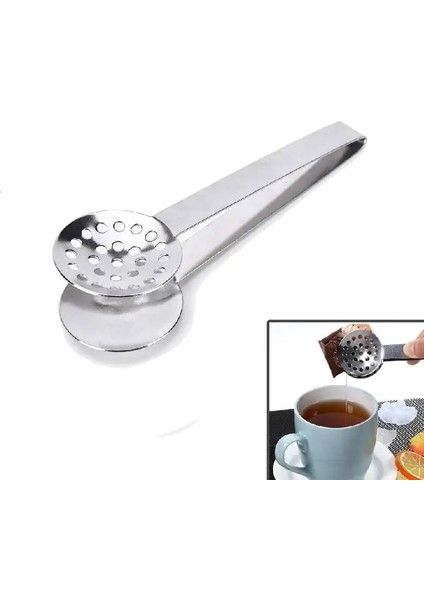 1 Adet Çay Poşeti Sıkacağı Paslanmaz Çelik Çay Poşeti Maşa Süzgeç Klip Çay Poşeti Tutucu Kavrama Gevşek Çay Için Sürükleyici Buz Küpleri Kaybetme Yaprak (Yurt Dışından)