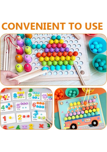 Gösterildiği Gibi 18 cm Maşa Çocuklar Ahşap Oyuncaklar Ince Motor Becerileri Boncuk Montessori Ahşap Klipler Mutfak Tahtası Sayma Peg Tost Makinesi Ekmek Turşu Çocuk (Yurt Dışından)