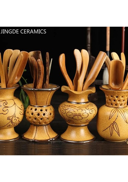 B 10X22 cm Kaba Çömlek Çay Can Çay Seti Aksesuarları Geleneksel Çay Töreni Altı Beyefendi Seramik Teaware Aracı Takım Elbise Çay Masası Dekorasyon (Yurt Dışından) modelleri