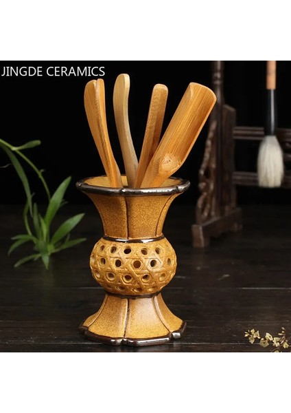 B 10X22 cm Kaba Çömlek Çay Can Çay Seti Aksesuarları Geleneksel Çay Töreni Altı Beyefendi Seramik Teaware Aracı Takım Elbise Çay Masası Dekorasyon (Yurt Dışından) indirimleri