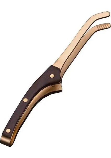B Saf Bakır Katı Ahşap Çay Klipsi Ev Çay Klipsi Çay Fincanı Kaymaz Metal Cımbız Çay Infuesr Aracı Çay Aksesuarları (Yurt Dışından)