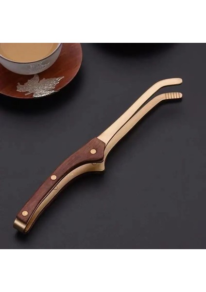 B Saf Bakır Katı Ahşap Çay Klipsi Ev Çay Klipsi Çay Fincanı Kaymaz Metal Cımbız Çay Infuesr Aracı Çay Aksesuarları (Yurt Dışından) indirimleri