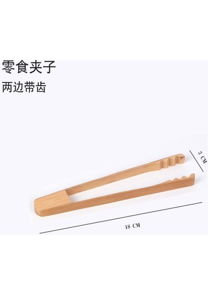 B 1 Adet 18-30 cm Küçük Bambu Yemek Maşası Barbekü Tost Makinesi Makarna Meyve Salatası Çay Klipleri Ev Mutfak Pişirme Aksesuarları (Yurt Dışından)