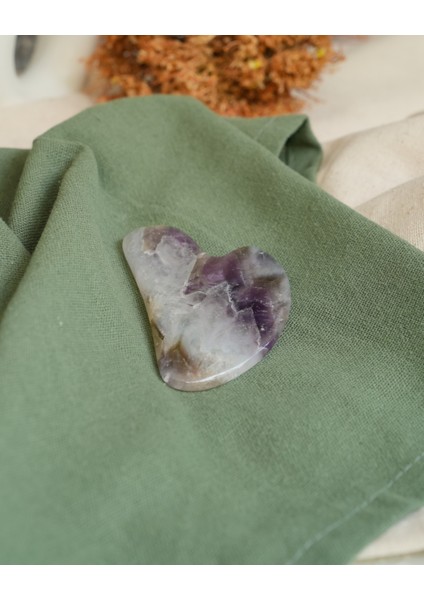 Ametist Gua Sha Doğal Taş