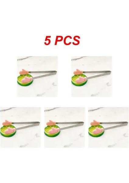 Pembe Aşk 10 Adet 5/8/10 Adet Mini Buz Şeker Yiyecek Maşası Çay Poşetleri Tutucu Tatlı Klip Paslanmaz Çelik Salata Ekmek Kelepçesi Mutfak Gereçleri ve Aletler (Yurt Dışından)