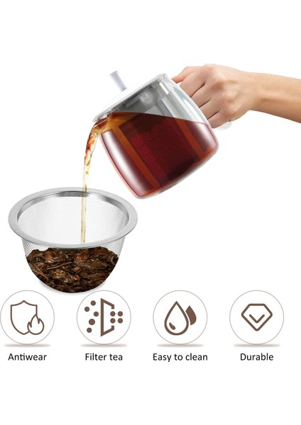 6.5x5 cm 8 Adet Paslanmaz Çelik Çay Demlik Çay Bardağı Süzgeç Filtre Filtre Ekranı Paslanmaz Çelik Kahve Süzgeç Metal Çay Sızıntısı (Yurt Dışından)
