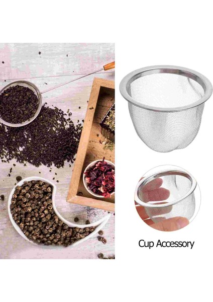 6.5x5 cm 8 Adet Paslanmaz Çelik Çay Demlik Çay Bardağı Süzgeç Filtre Filtre Ekranı Paslanmaz Çelik Kahve Süzgeç Metal Çay Sızıntısı (Yurt Dışından)