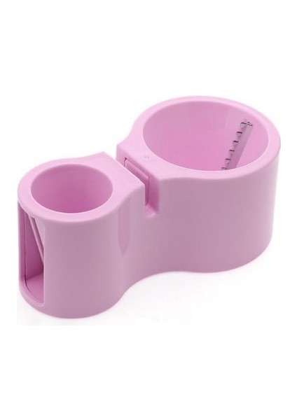 Pembe Mutfak Aksesuarları Çift Kafalı Spiral Dilimleyici Rende Kabak Şehriye Spagetti Makinesi Sebze Bıçağı Soyma Bıçağı Kalemtıraş (Yurt Dışından)