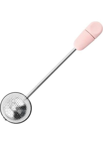 Pembe Örgü Yumuşak Örgü Topu Filtre Çay Çok Fonksiyonlu Dönen Çay Çay Kolu Taşınabilir Tek Taraflı Çay Filtresi Demlik Ince Demlik (Yurt Dışından)