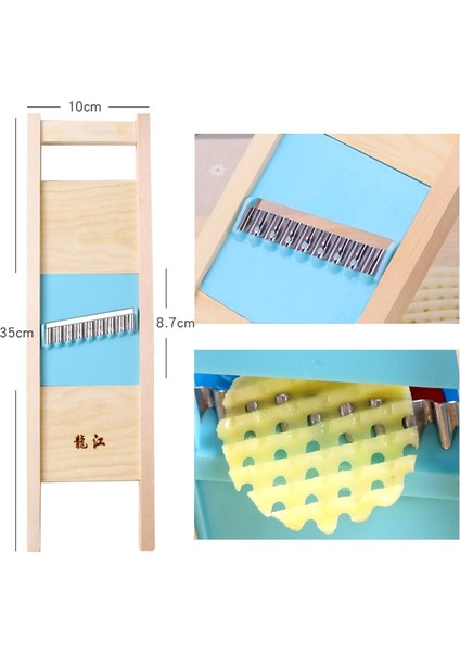 Bir Sebze Izgarası Artefakt Dilimleme Aletleri Kesici Kesim Izgarası Kesim Patates Bıçağı Çiçek Bıçağı Izgarayı Sil Dalga Bıçağı Patates Aksesuarları (Yurt Dışından) fiyatları