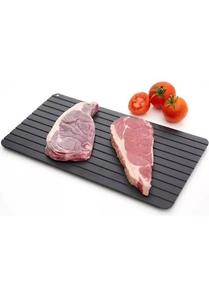 29.5 x 20.3 x 0.2 cm Mutfak Alüminyum Çözdürme Plakası Biftek Dondurulmuş Gıda Et Hızlı Çözdürme Plakası (Yurt Dışından)