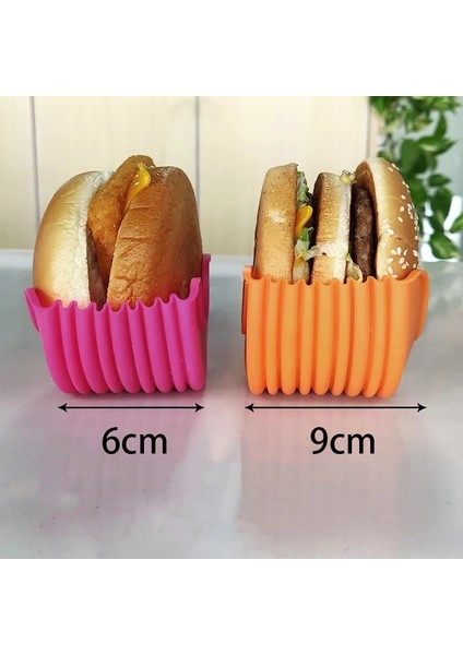 Gri Burger Tutucular Yeniden Kullanılabilir Anti-Kirli Eller Silika Jel Sandviç Tutucu Kutusu Sığır Basın Patty Eriyik Hamburger Topuz Kabuğu Mutfak Aracı (Yurt Dışından) indirimleri