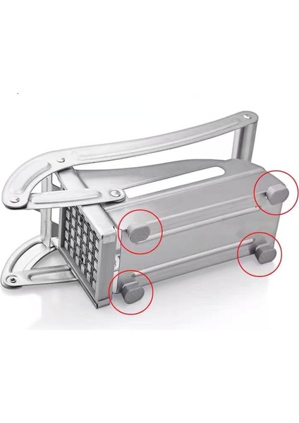 Gümüş Diğer Manuel Patates Kesici Paslanmaz Çelik Patates Kızartması Dilimleme Patates Cipsi Makinesi Et Kıyıcı Dicer Kesme Tezgahları Mutfak Için (Yurt Dışından) indirimleri