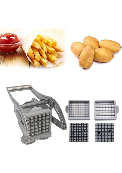 Desen B 1 Adet Paslanmaz Çelik Patates Dilimleme Patates Kesici Patates Kızartması Kesici Makinesi Mutfak Manuel Sebze Kesici Mutfak Aletleri (Yurt Dışından) modelleri