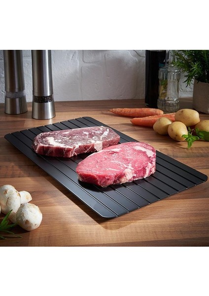 23X16.5X0.3 cm Sıcak Satış Gıda Sınıfı Kişilik Alüminyum Çözdürme Plakası Biftek Dondurulmuş Gıda Et Hızlı Çözdürme Plakası Hızlı Çözülme Et Çözdürme (Yurt Dışından)