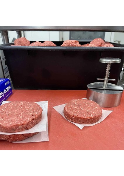 89 mm Hamburger Et Basın Yapışmaz Doldurulmuş Yuvarlak Şekil Smash Burger Köftesi Sığır Izgara Pasta Basın Kalıp Makinesi Mutfak Aletleri (Yurt Dışından)