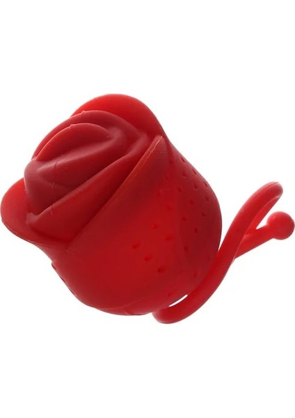 Kırmızı 1 Parça Çay Demlik Çanta Yapmak Süzgeç Filtre Gül Tutucu Drinkware Mutfak Silikon Kauçuk Organizatör Difüzör Çay Kaşığı Çiçek (Yurt Dışından)
