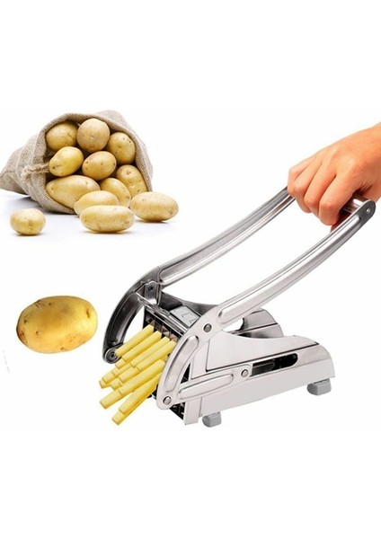 Paslanmaz Çelik Manuel Patates Kesici Patates Kızartması Dilimleme Patates Cipsi Makinesi Et Kıyıcı Dicer Kesme Tezgahları Mutfak Için (Yurt Dışından) fiyatları