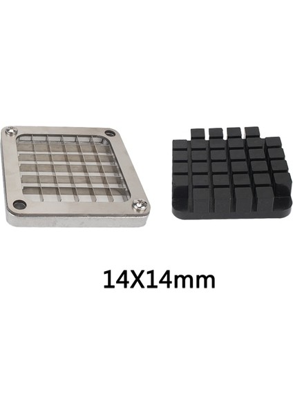 14MM Bıçak Kesme Makinesi Patates Kızartma Kesici, Paslanmaz Çelik +3 Bıçak Boyutu, Cips Kesici Parçaları Patates Kızartma Patates Cipsi Kesiciler (Yurt Dışından)