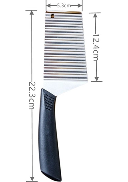 Dilimleme Bıçağı Paslanmaz Çelik Patates Cipsi Dilimleme Hamur Sebze Meyve Kırışık Dalgalı Dilimleme Bıçağı Patates Kesici Kıyıcı Fransız Kızartma Makinesi (Yurt Dışından)