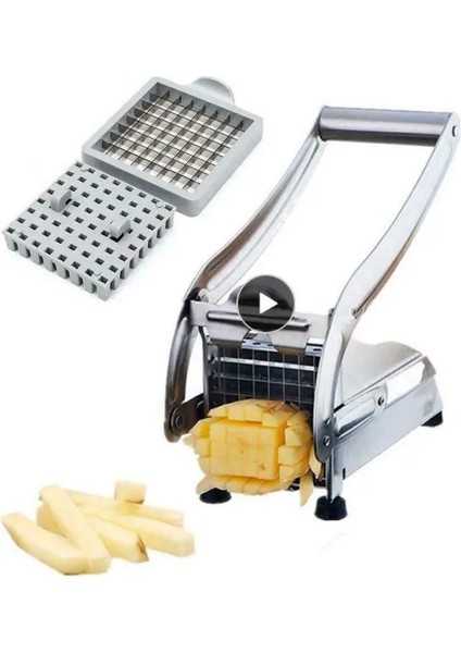 Gümüş-A Manuel Patates Kesici Et Kıyıcı Kesme Makinesi Sebze Kesici Patates Cipsi Makinesi Paslanmaz Çelik Patates Dilimleme (Yurt Dışından) indirimleri