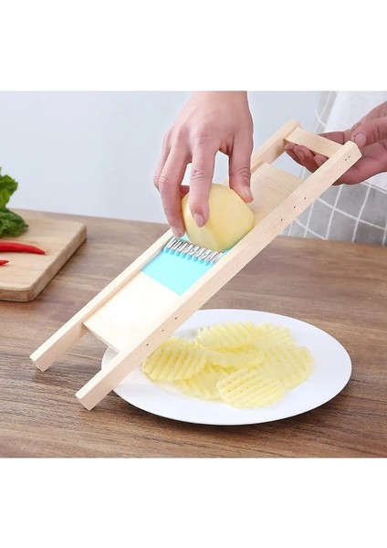 Gösterildiği Gibi Patates Örgü Çiçek Patates Izgara Dilimleme Paslanmaz Çelik Patates Cipsi Dilimleme Çok Fonksiyonlu Patates Rende Mutfak Aksesuarları (Yurt Dışından)
