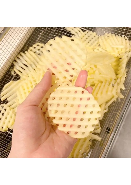 Gösterildiği Gibi Patates Örgü Çiçek Patates Izgara Dilimleme Paslanmaz Çelik Patates Cipsi Dilimleme Çok Fonksiyonlu Patates Rende Mutfak Aksesuarları (Yurt Dışından)