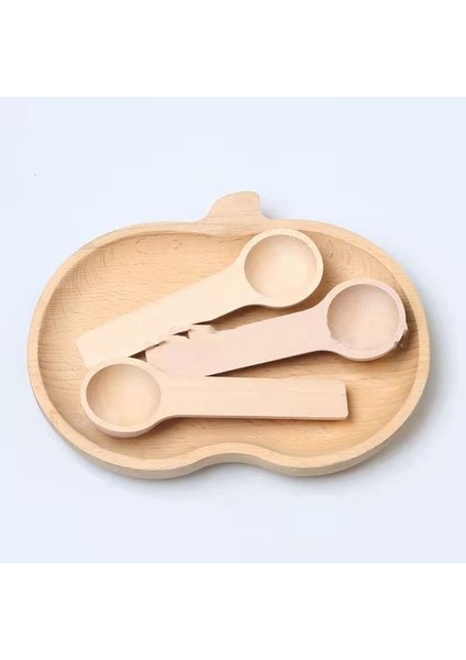 Yuvarlak Kaşık 5 Adet Ahşap Saplı Kepçe Çay Kaşığı Küçük Tuz Kürek Çay Töreni Teaware Aksesuarları Mini Şeker Kaşığı Mutfak Ev Pişirme Aracı (Yurt Dışından)